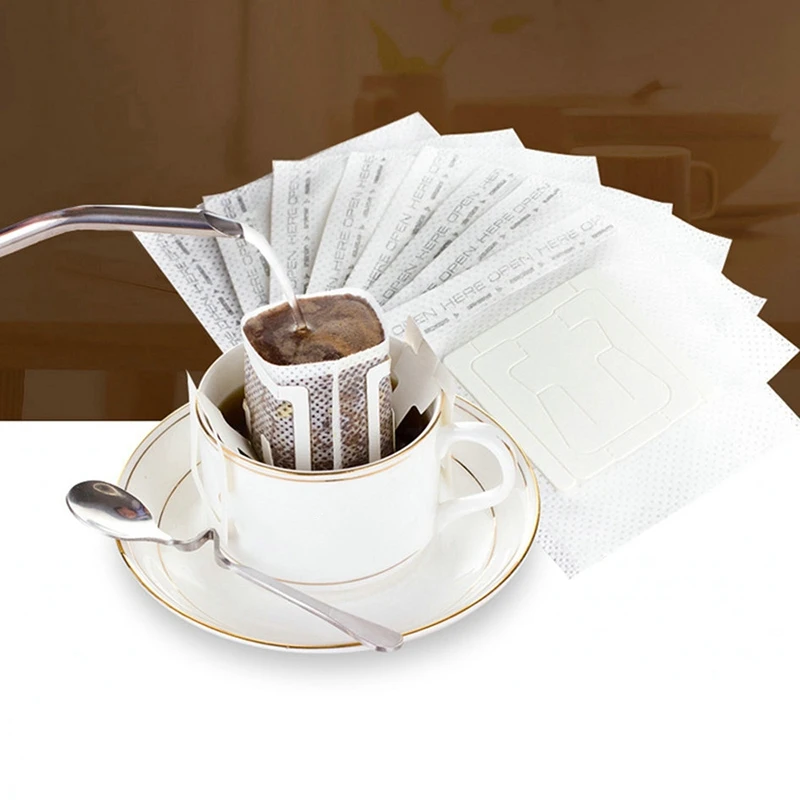 

200 Pcs Portable Drip Coffee Powder Paper Filters Hanging Ear Drip Bag Filter