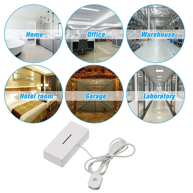 

4Pcs 433MHZ Home Alarm Water Leakage Alarm Water Leak Sensor Detector Flood Alert Overflow Security Alarm System