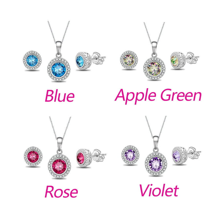 Xuping новые ювелирные изделия серьги ожерелье набор кристаллов от Swarovski Европейский Стиль Вечерние юбилей подарок для женщин S179.2-60114