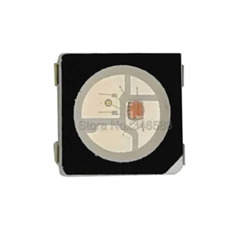 10 1000 шт. WS2812B RGB светодиодный чип 5050 SMD черный/белый PCB SK6812 RGBCW RGBNW RGBWW индивидуально