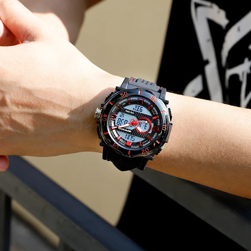 Спортивные часы Для мужчин Лидирующий бренд 50 м Водонепроницаемый термометр