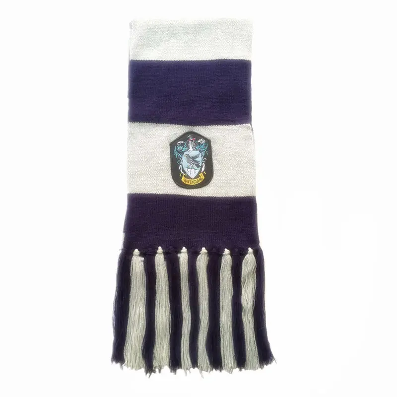 Ravenclaw Ravenclaw шарф шапка шарф галстук Гриффиндор Слизерин Косплей Hufflepuff Гермиона Грейнджер костюмы зимний шейный платок для мужчин и женщин - Цвет: Ravenclaw