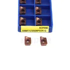 AXMT123508PEER-G ACP200 фрезерный нож токарные инструменты AXMT170508PEER-G ACP200 CNC металлический токарный инструмент фреза твердосплавные пластины