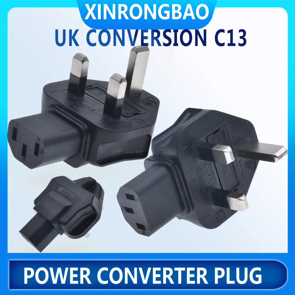 Стандартный штекер UK BS1363/A к адаптеру питания переменного тока IEC C13 британский