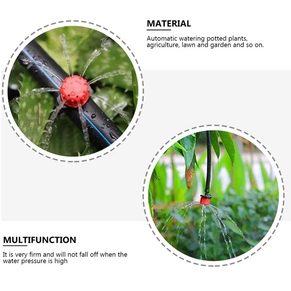 

120pcs Adjustable 8 Holes Watering Sprinklers Emitter Drippers Watering Tools