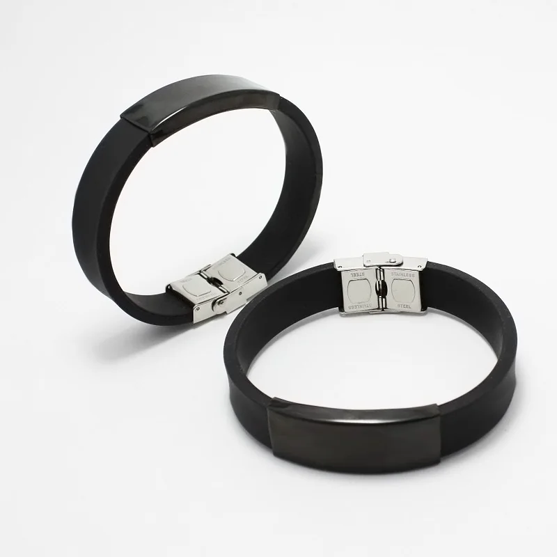 2020 крутой мужской браслет из нержавеющей стали силиконовые браслеты широкие