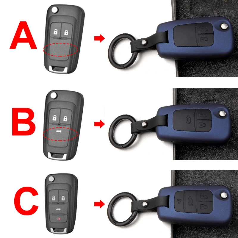 Чехол ABS + силиконовый чехол для ключей от машины Chevrolet Chevy Cruze Trax Aveo Opel Astra Corsa Lova Epica