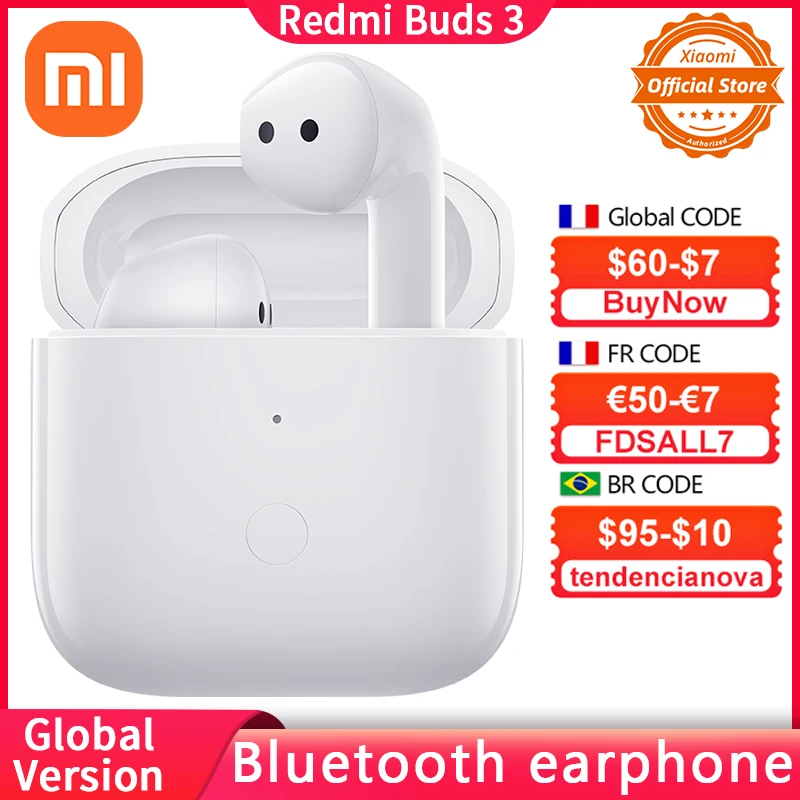 

Беспроводная bluetooth-гарнитура Xiaomi Redmi Buds3 с шумоподавлением