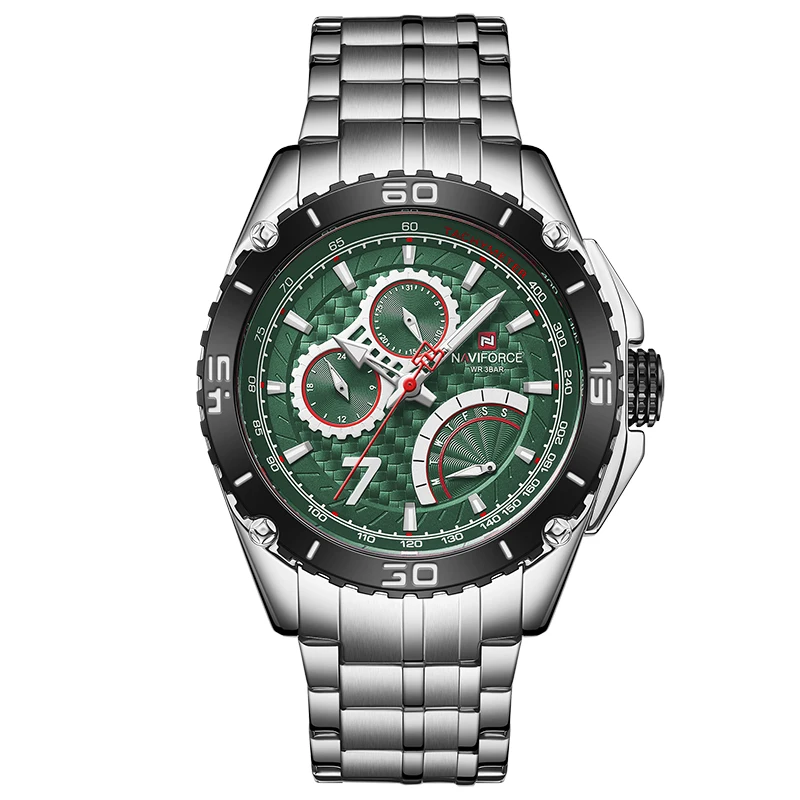 

NAVIFORCE Top Brand Luxury Mens Watch Waterproof Clock Male Sports Chronograph Watches Men Quartz Wristwatch Relogio Masculino