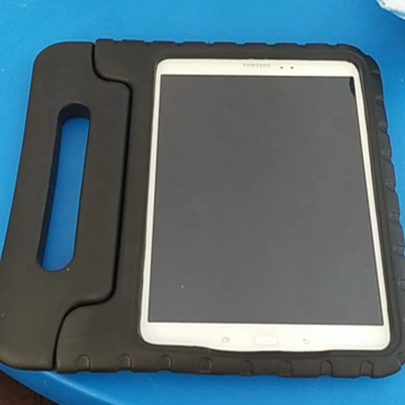 for samsung galaxy tab a 9 7 inch t550 t555c kids cover safe handle shockproof case shakeproof stand protective cover free global shipping