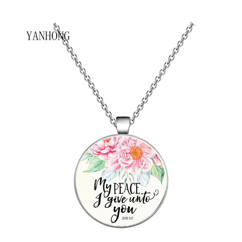 YANHONG Christian jewelry Inspirational Jesus Vintage Chain Necklace Faith Bible Pendant She believed she could so did. | Украшения и