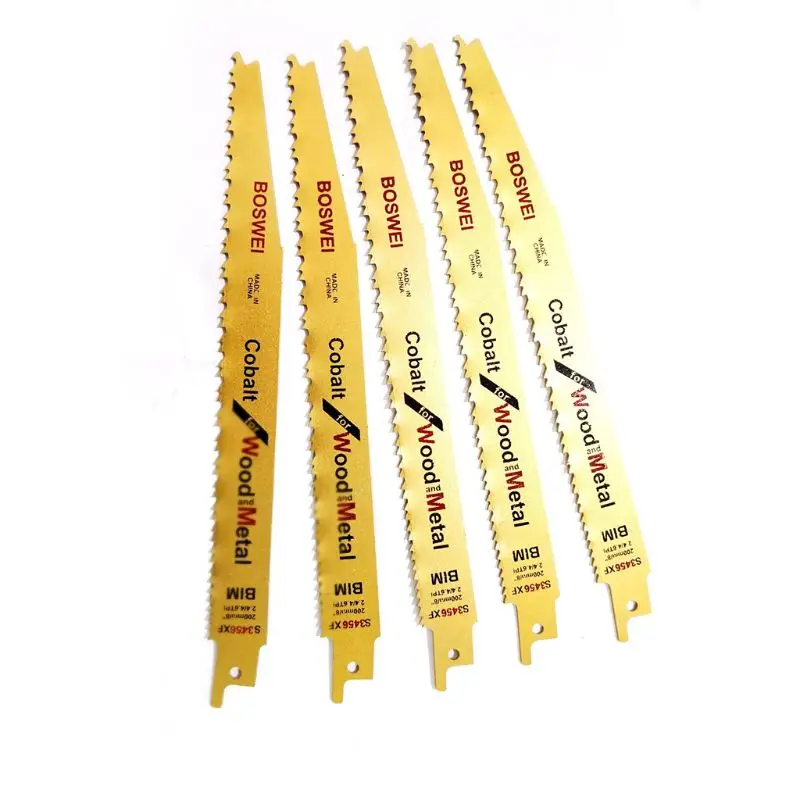 

4 Pcs/Lot BIM Reciprocating Quick Cut Saw Blade S3456XF for Metal Wood Cutting