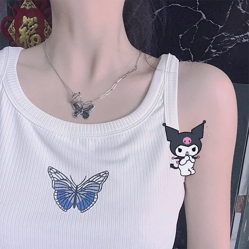 

Женское винтажное ожерелье-бабочка из титановой стали, серебряного цвета, цепочка до ключиц для девушек, ожерелье в стиле ретро и панк, ювел...