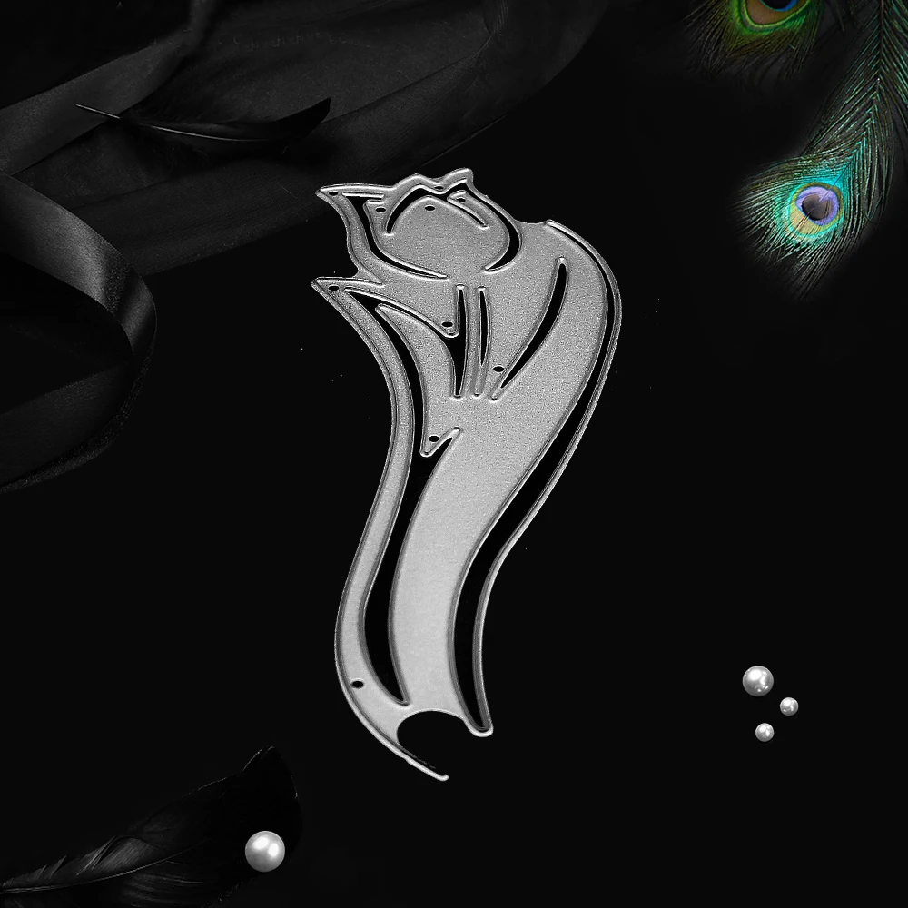 Цветы металлические режущие штампы углеродистая сталь волновой резчик трафарет