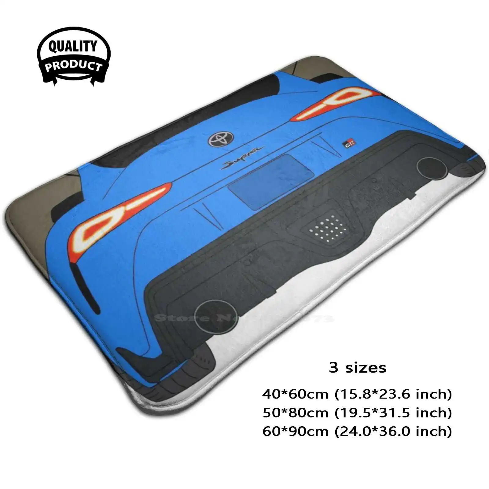 Toyota Supra 3D бытовые товары коврик для ног Греция синий Япония Германия США Техас