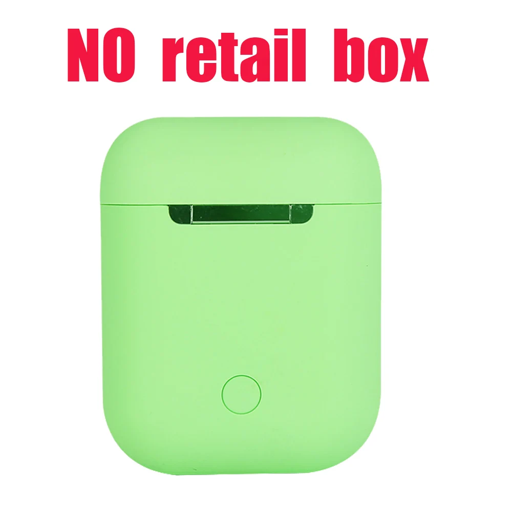 i12D green nobox Оригинальные Macaron i12 TWS беспроводные наушники Bluetooth 5,0 наушники 12 сенсорные настоящие стерео наушники для андроида спортивные наушники для телефона - Цвет: i12D green nobox