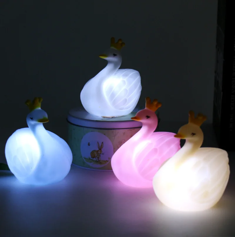 

Flamingo's night light, swan's feeding lamp, baby's toy lamp