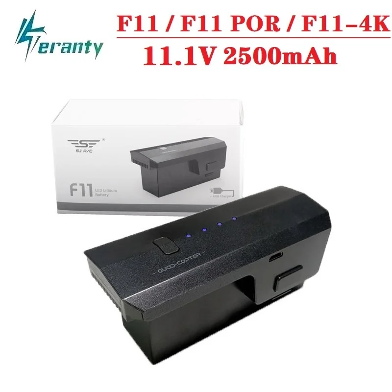 1 шт. 11 В 2500 мАч Lipo батарея для SJ R/C/SJRC F11/F11 PRO/F11 4K Дрон 5G Wifi GPS FPV Квадрокоптер