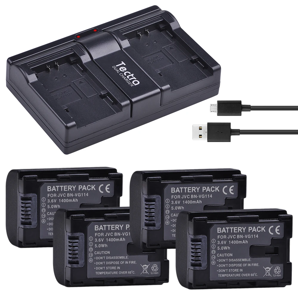 

Digital Replacement Camera and Camcorder Battery Compatible for JVC BN-VG114 VG107 VG107U VG108 VG108U VG108E VG138 VG121E VG114