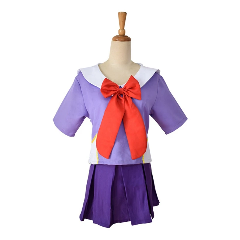 

Anime 2nd Mirai Nikki Gasai Yuno Lolita Sailor Cosplay Costume Loli Bow Short Skirt For Women