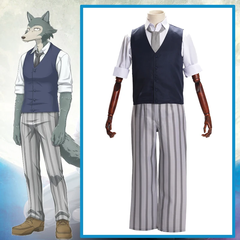 

Anime Comic BEASTARS Cosplay Costumes Legoshi Cosplay Costume Men School Uniforms Suits Jacket leisure suit Clothes Coats