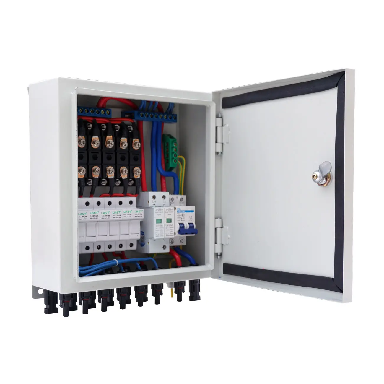 ECO-WORTHY солнечный PV Combiner Box 6 струн 10A выключатель высокое напряжение защиты для