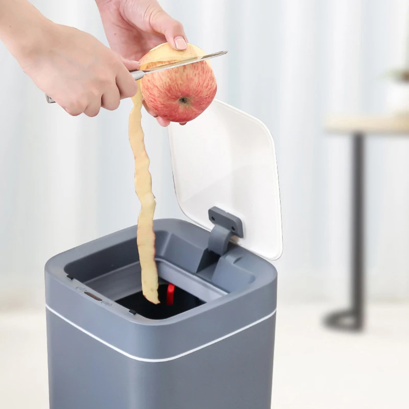 

PEISI Smart Induction Trash Can Automatic Wastebin Trash Can In The Toilet Bathroom Electric Type Touch Trash Bin Paper Basket