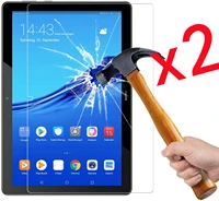2pcs tablet tempered glass screen protector cover for huawei mediapad t5 10 10 1 inch hd full coverage protective film