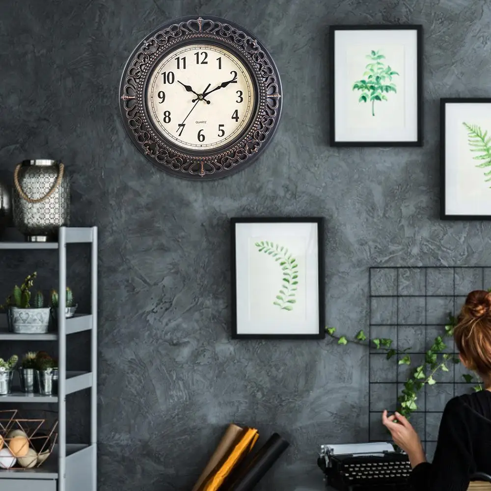 Настенные часы спальня Ретро 10 дюймов европейская мебель гостиная креативные