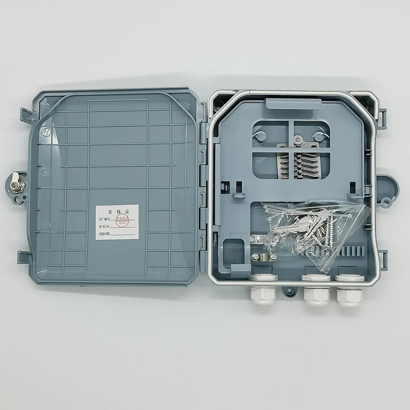 

FTTH 8 Cores Inserting LGX PLC Splitter Fiber Optic Distribution Box Termination Box Excellent Material