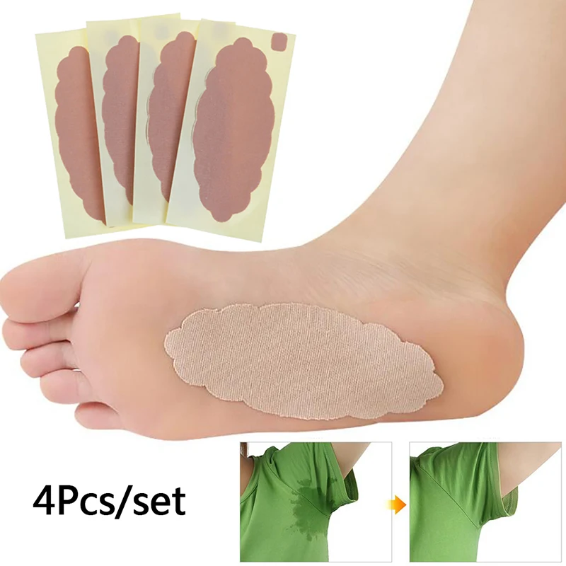 

Multifunction Armpit Sweat Pads Absorbing Underarm Antiperspirant Keep Dry Sticker Shield Plantar 4Sheets