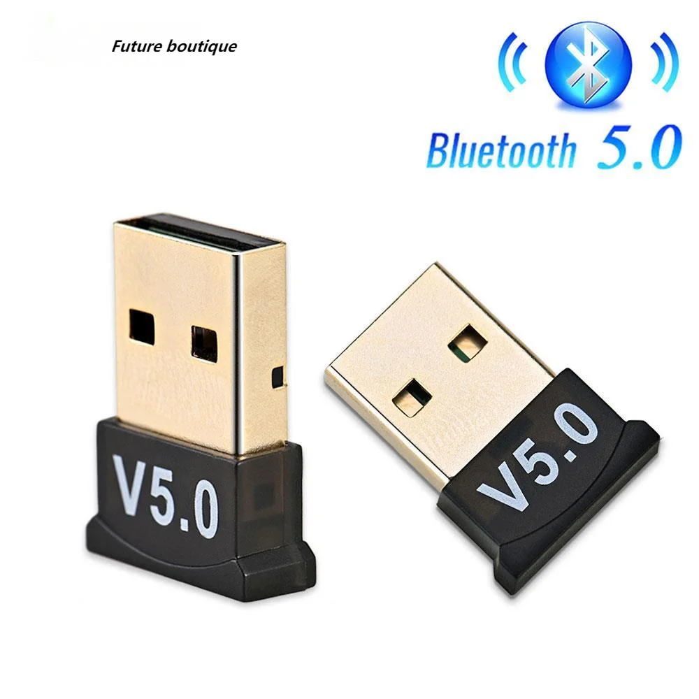 Adaptador inalámbrico USB compatible con Bluetooth 5,0, transmisor, receptor de música, MINI...