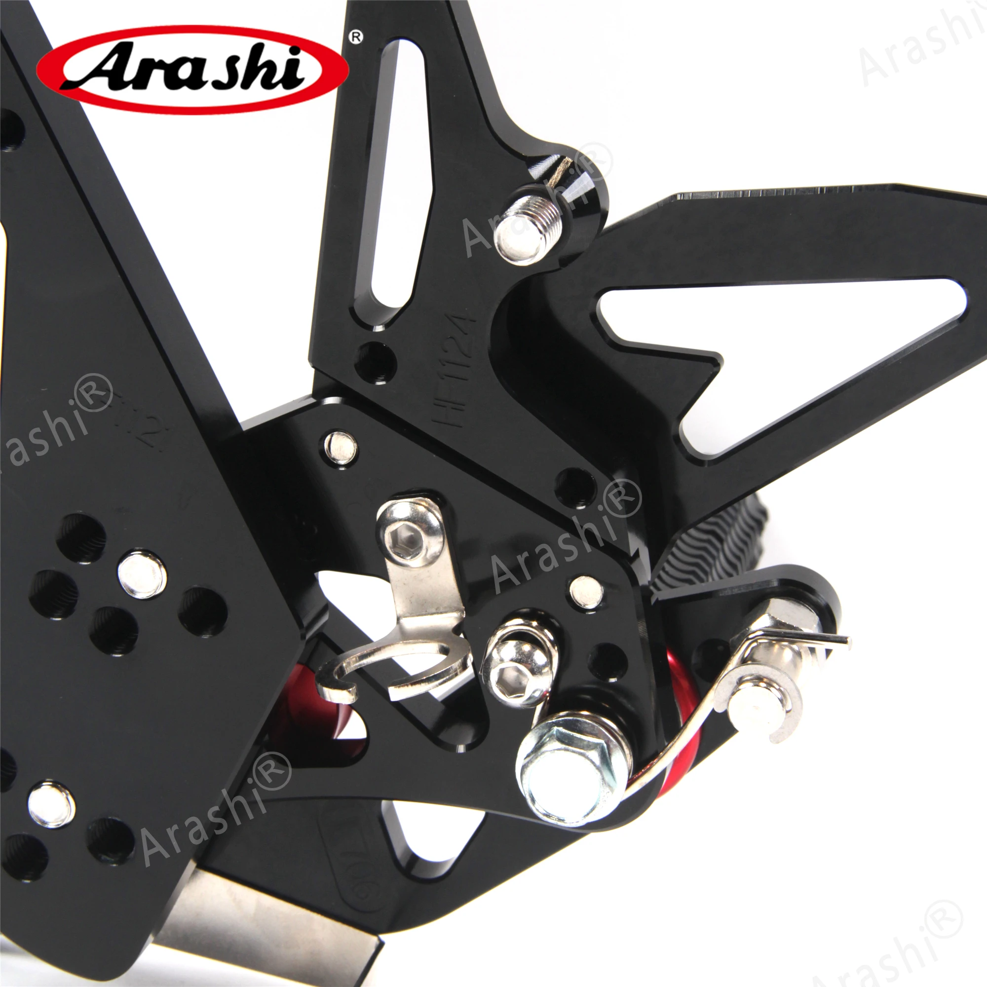Arashi CNC Adjustable Footrest For KAWASAKI Ninja 400 2018-2019 Rider Rearset Foot Pegs NINJA400 2018 2019 | Автомобили и