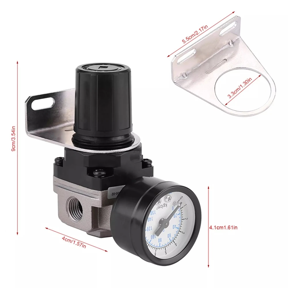 

SMC Type Gas Pressure Reducing Valve AR2000-02 G1/4 Port Size Provide Relatively Stable Gas Source Shows The Air Pressure