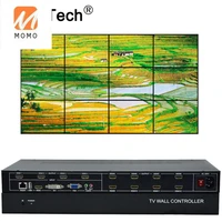 12 channel tv video wall controller 3x4 2x6 2x5 hdmi dvi usb vga video processor splitter tv junction box with rs232 control
