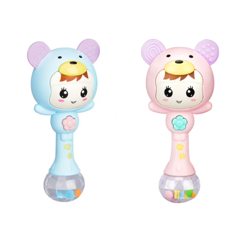 

Gutta Pertscha Musical Sound Baby Teether Stick Toys Pacifiers Biting Nipple For Newborns Toddlers Infants Oral Care