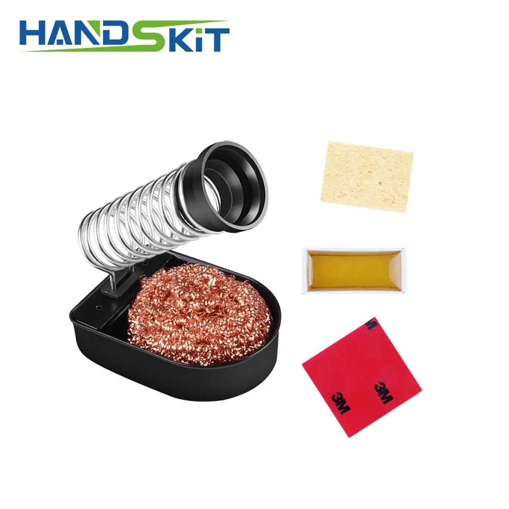 Подставка для паяльника держатель набор очистки наконечников с губка припоя