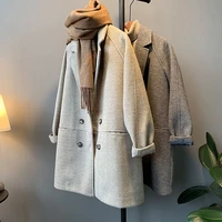 free shipping autumn winter cloak cashmere coat belted wool clothes for women women coats women coat