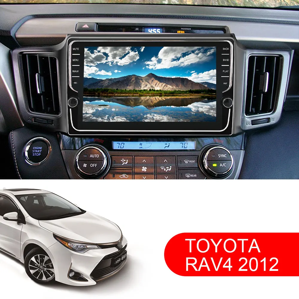Автомагнитола Eunavi 4 Гб + 64 ГБ Android 9 мультимедийный плеер для Toyota RAV4 RAV 2013 2018 видео