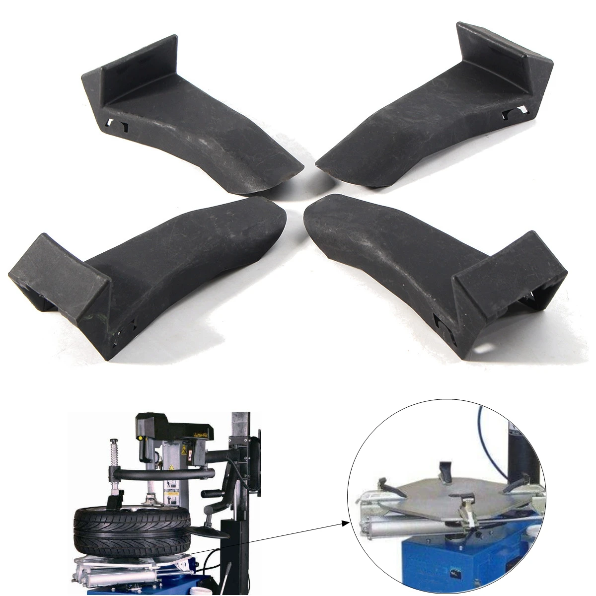 4 шт. пластиковые черные автомобильные шины|Принадлежности для шин| |