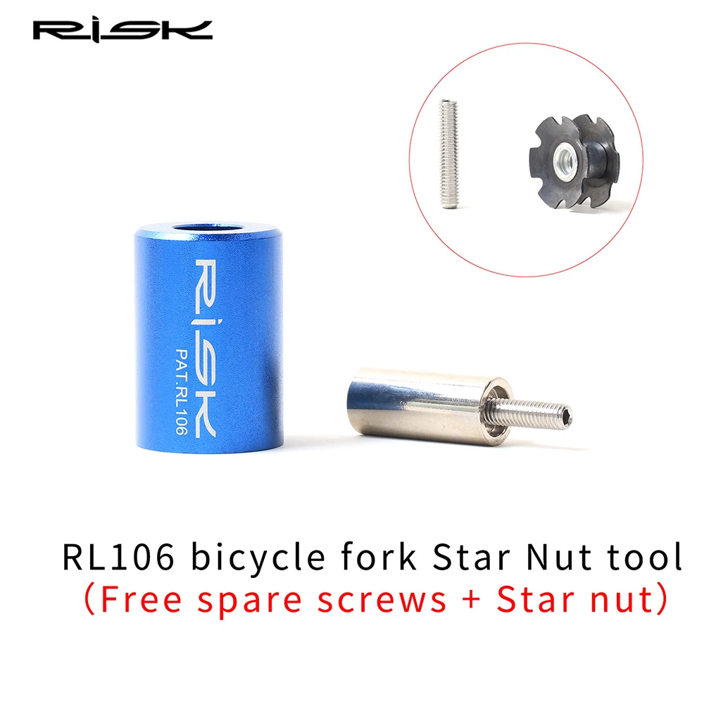 

Bicycle Front Fork Headset Star Nut Installar Tool Core Mounting Sleeve Tools Fit For 28.6mm Bike Fork Steerer Driver Tool