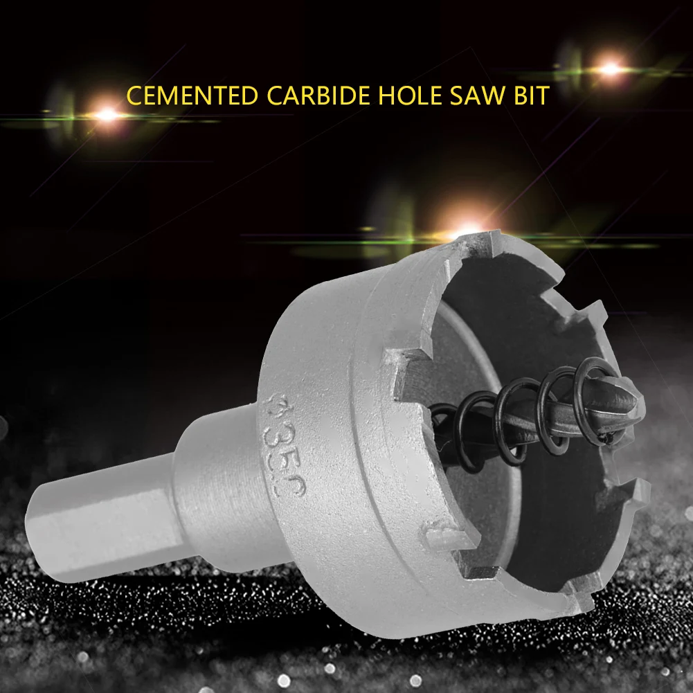 

6Pcs 22-65mm Cemented Carbide Hole Saw Bit Metalworking Cutter Tool 22/30/35/45/50/65mm
