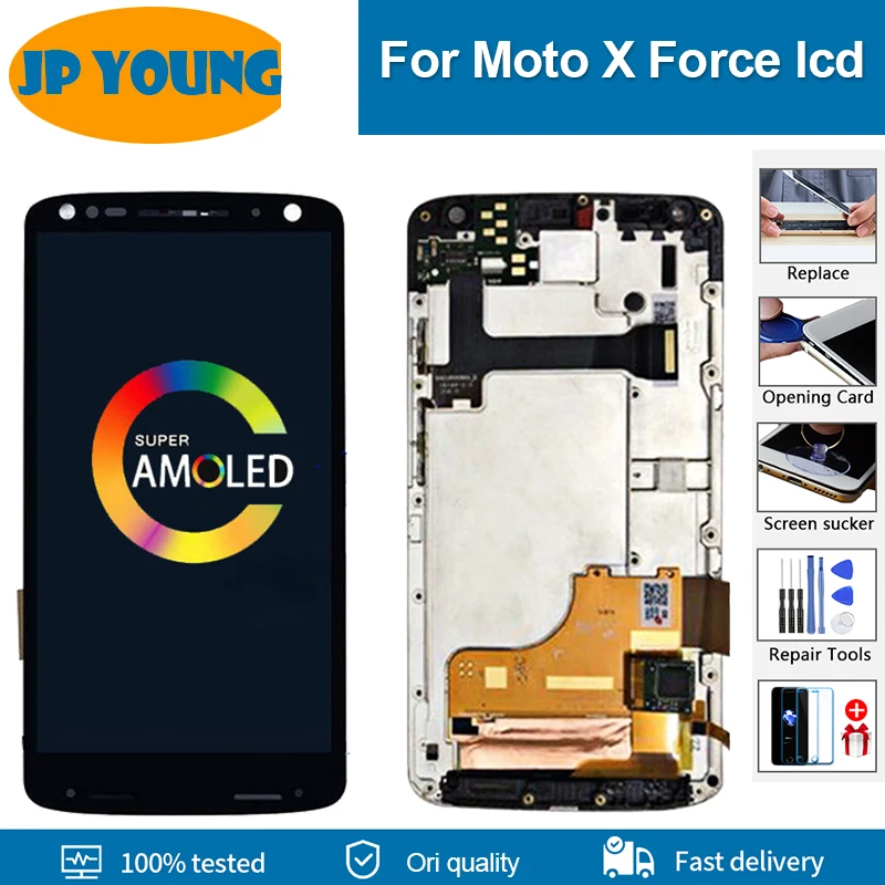 Оригинальный ЖК-дисплей для Motorola Moto X Force дисплей XT1580 ЖК-экран moto XForce с | Отзывы и видеообзор -1005003397286698