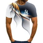 Футболка мужская с 3D-принтом, рубашка СССР, с коротким рукавом, с круглым вырезом, Советский Союз, лето