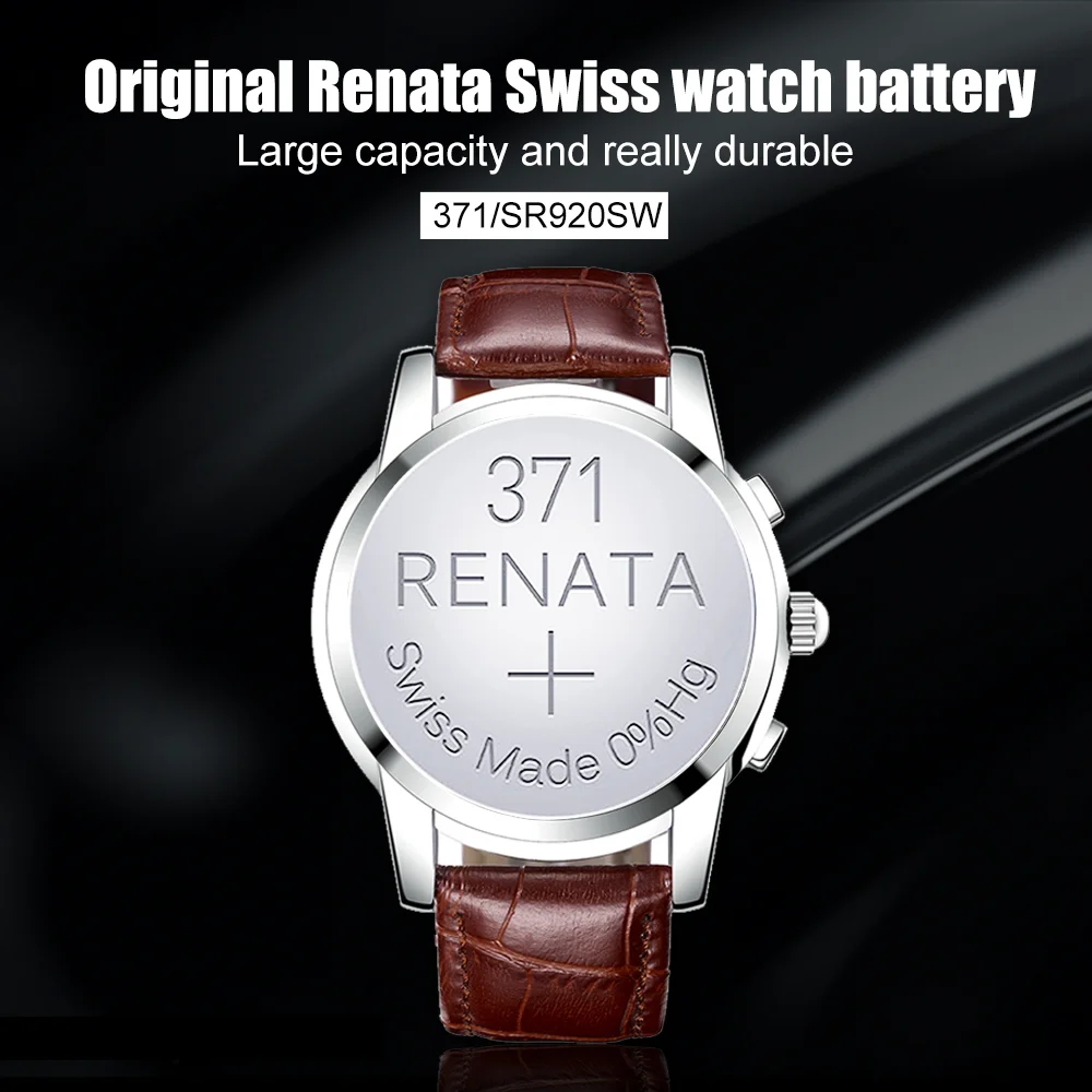 20 шт. 100% оригинальные часы Renata 371 SR920SW AG6 LR920 LR69 920 1 55 в оксид серебра - купить по