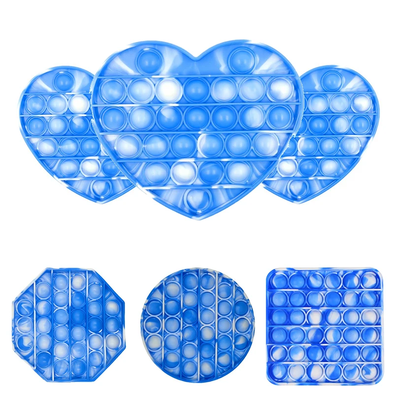 

Push Pops Bubble Sensory Toy Tie Dye Push It Bubble Antistress Toys Funny Anti-stress Fidget It Squishy Stress Reliever Toys