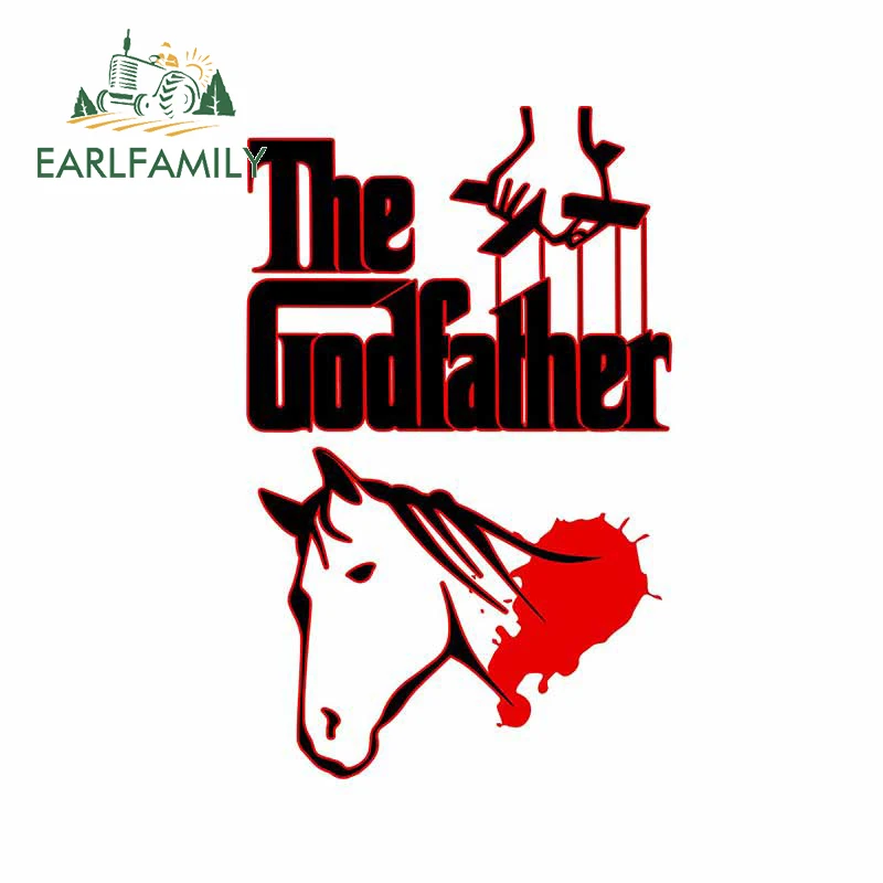 

EARLFAMILY 13cm x 8.4cm for The Godfather Horse Head Decal Anime Waterproof RV VAN Decoration Camper Scratch-proof Car Stickers