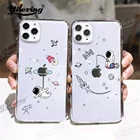 Мягкий прозрачный чехол для iPhone 12, 11 Pro, XS MAX, XR, X, 12 Mini, 7, 8 Plus, SE 2020