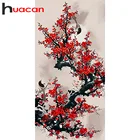 Алмазная вышивка Птица Красная слива, 5D