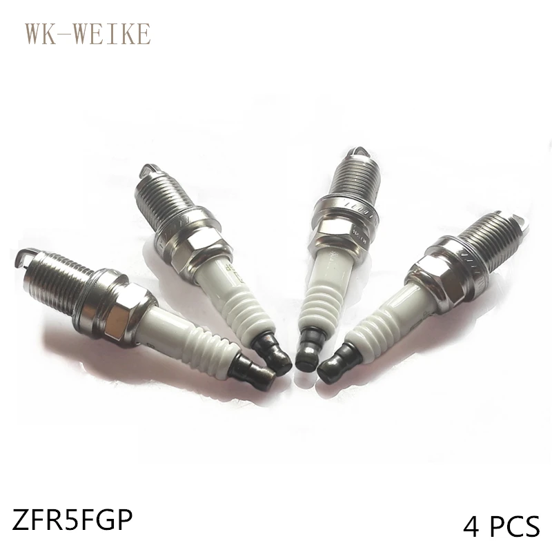 

O 4 PCS Platinum Spark Plug For HYUNDAI i10 1.1 i20 1.4 TIBURON 2.0 CVVT ZFR5FGP